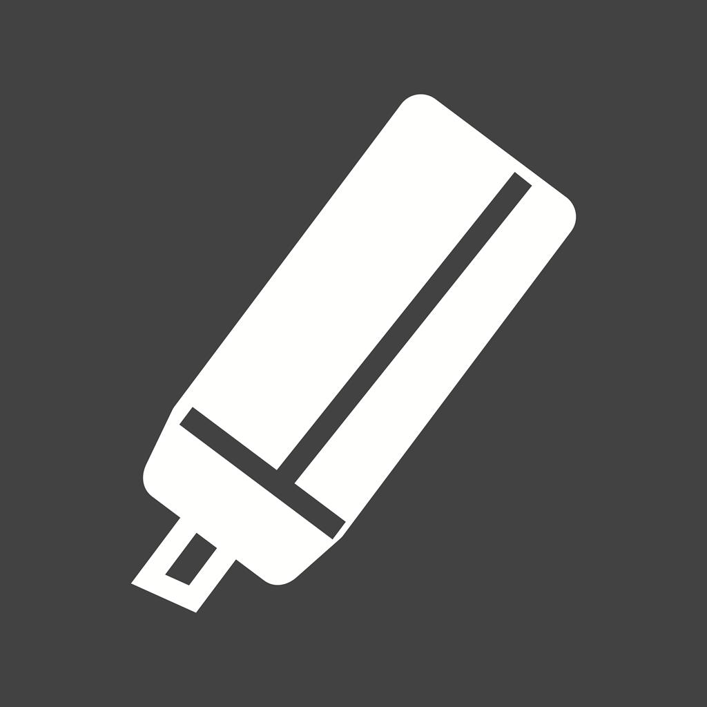 Pen Glyph Inverted Icon