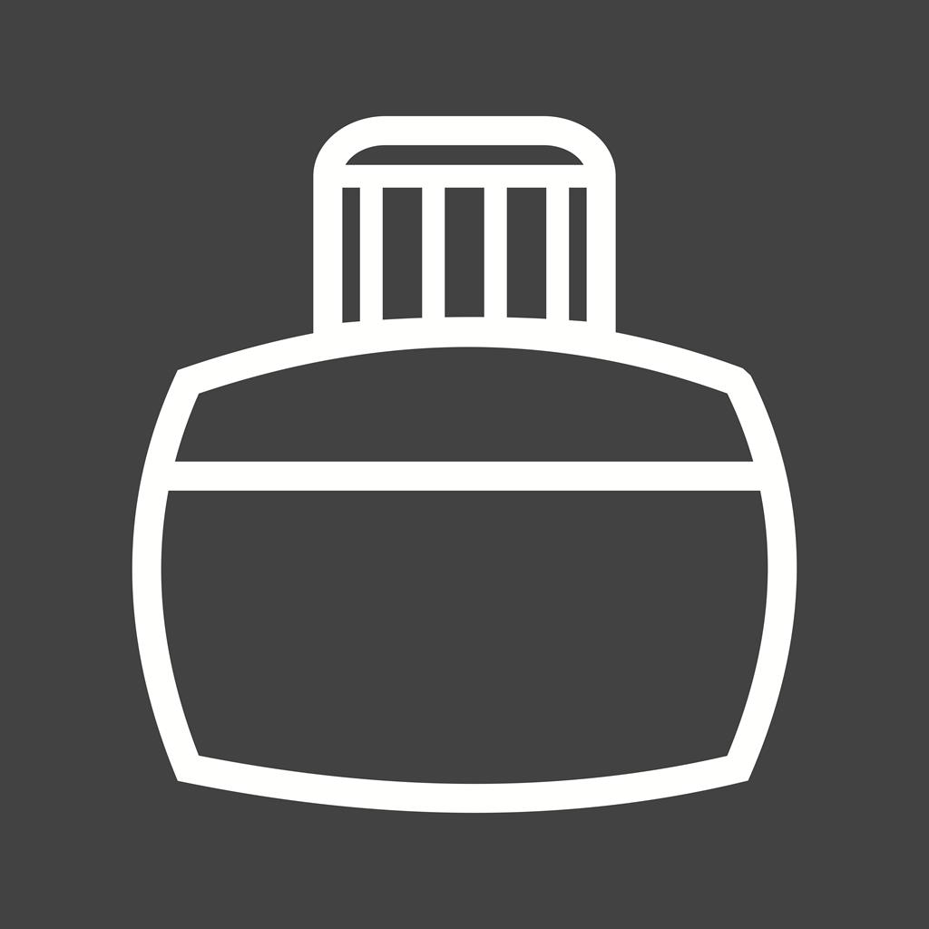 Ink Bottle Line Inverted Icon