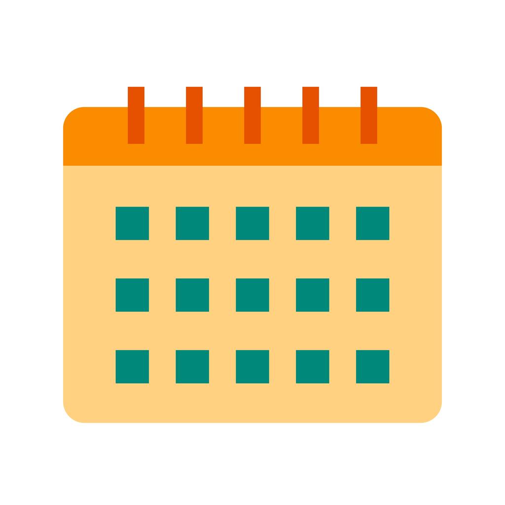 Calendar Flat Multicolor Icon