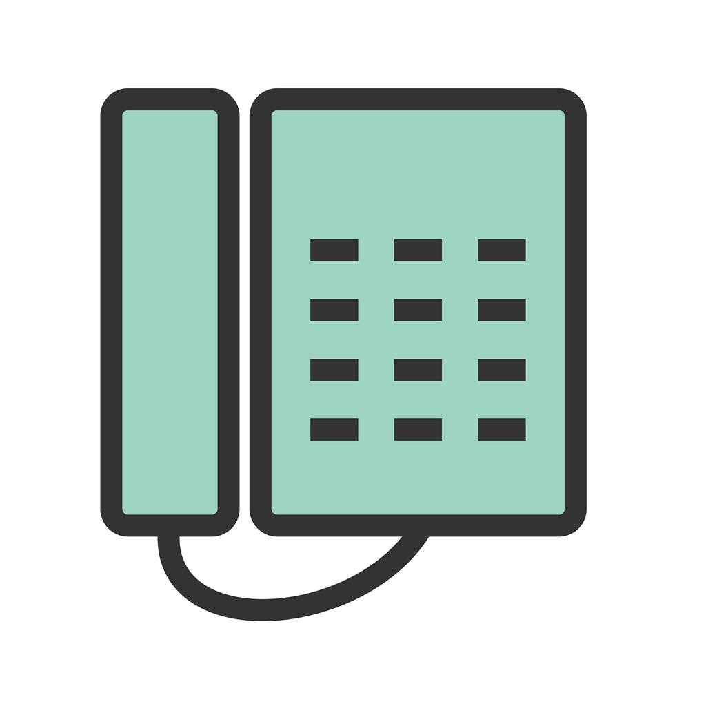 Telephone Line Filled Icon