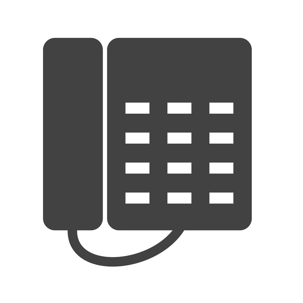 Telephone Glyph Icon