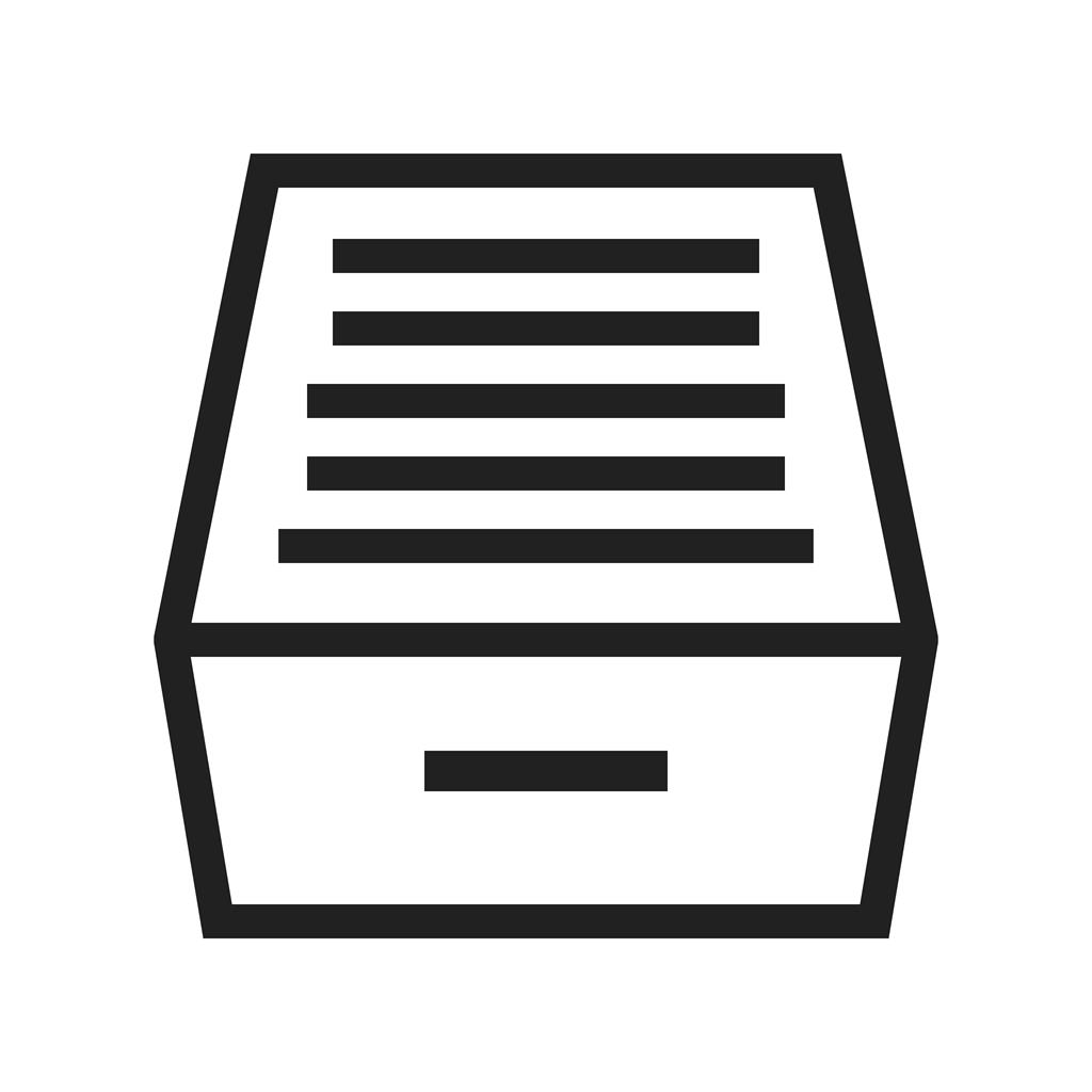 Files Drawer Line Icon