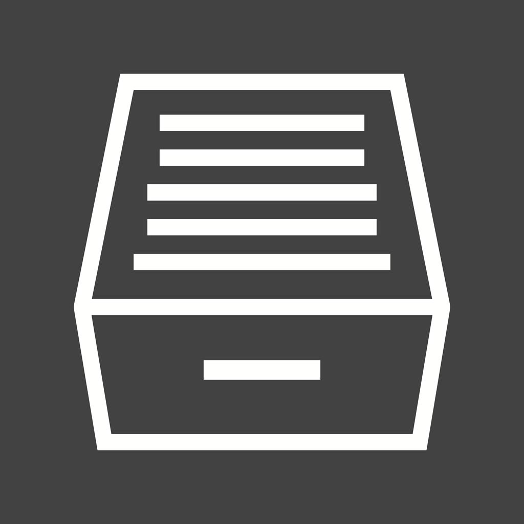 Files Drawer Line Inverted Icon