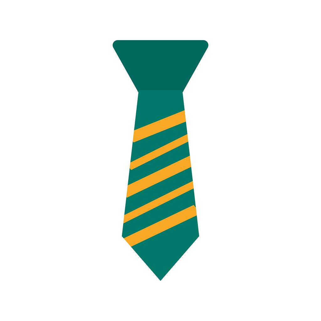 Tie Flat Multicolor Icon