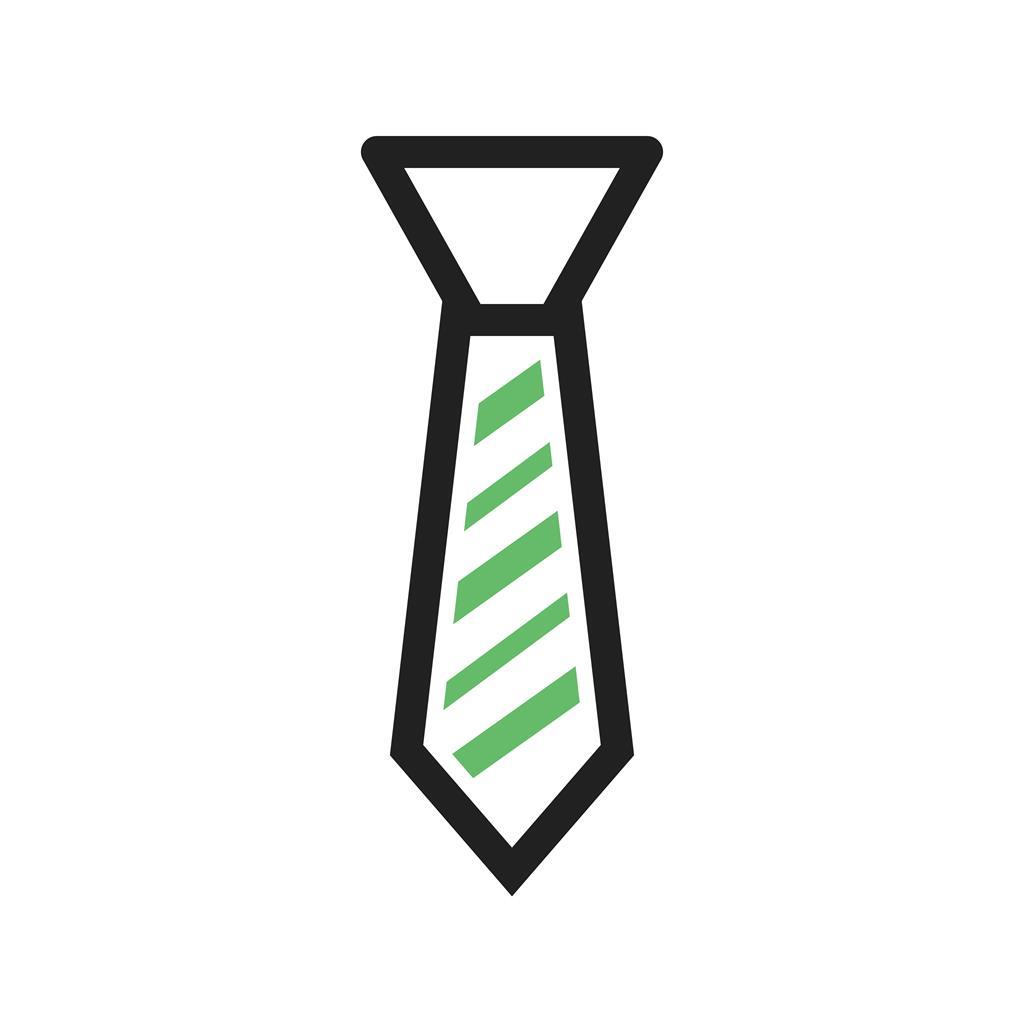 Tie Line Green Black Icon