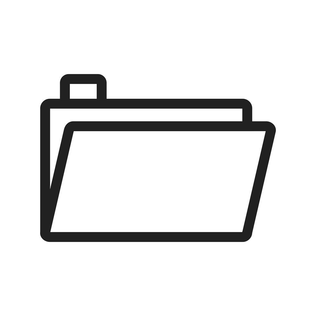 Folder Line Icon