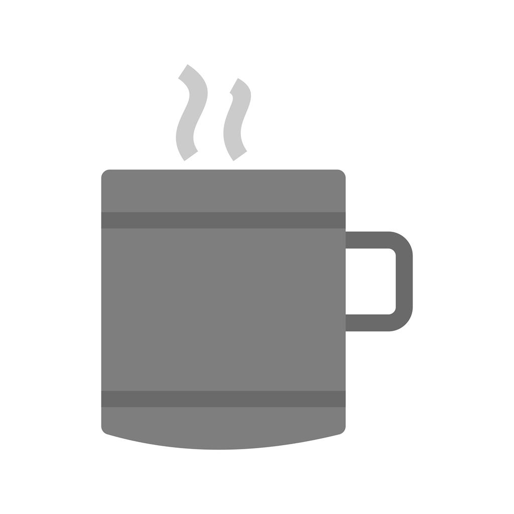 Cup of Tea Greyscale Icon