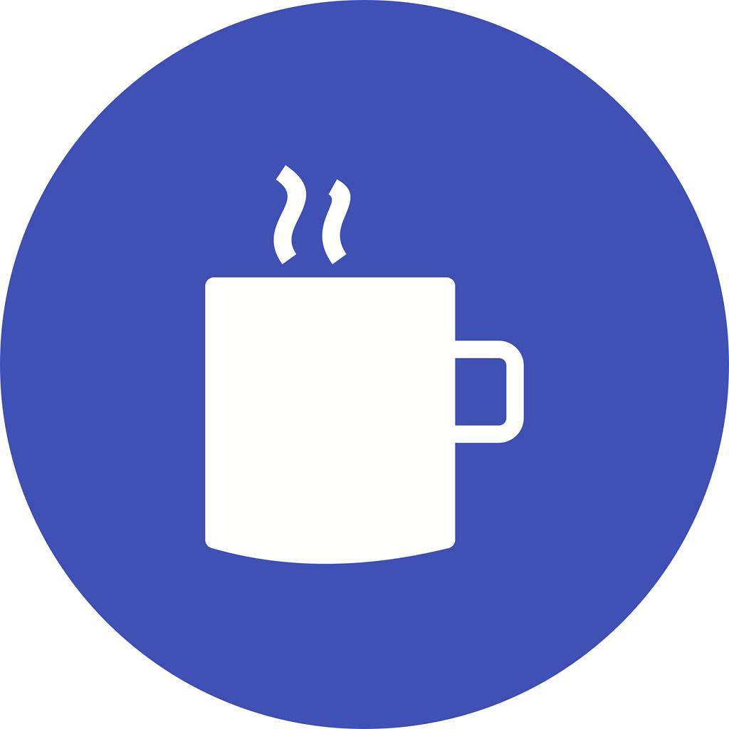 Cup of Tea Flat Round Icon