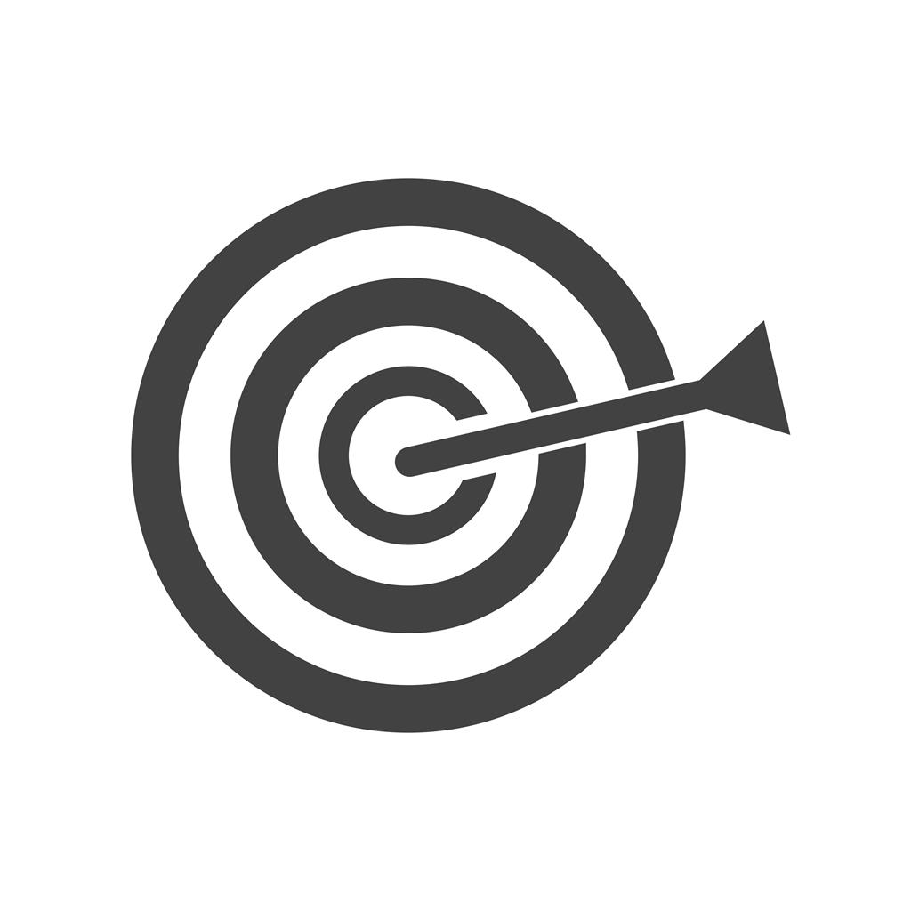 Dartboard Glyph Icon