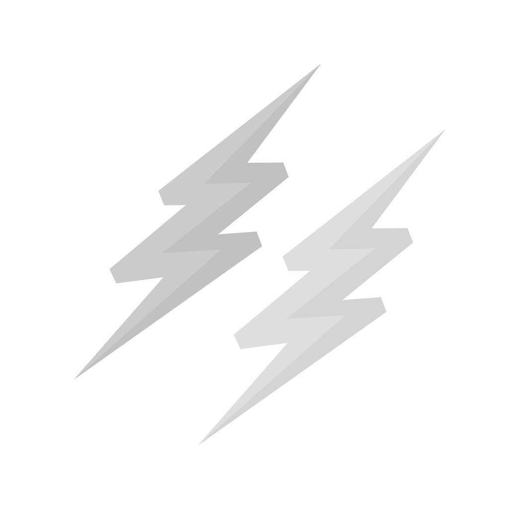 Lightening II Greyscale Icon - IconBunny
