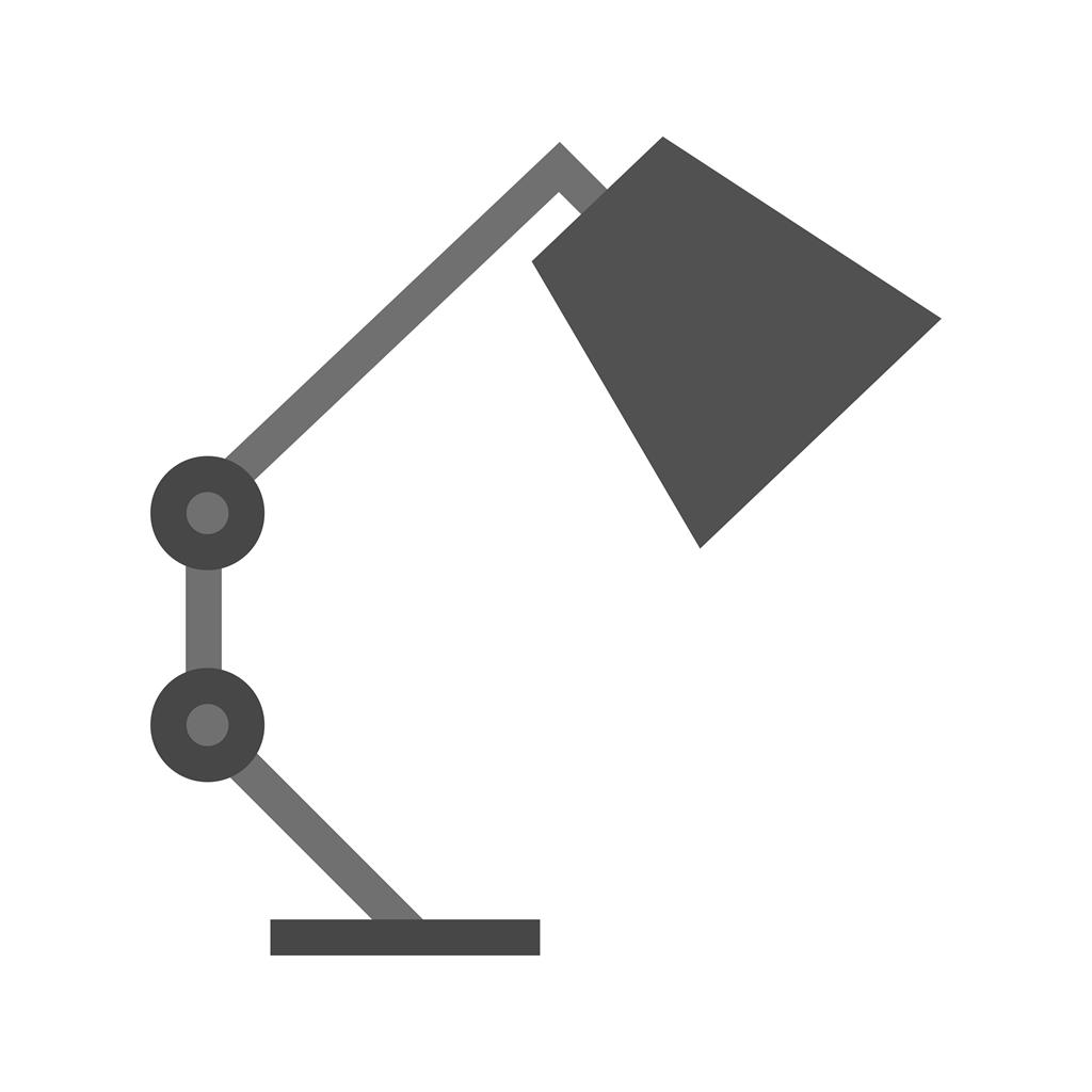 Office Lamp Greyscale Icon