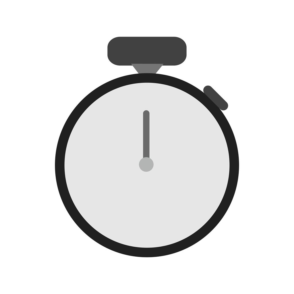 Stopwatch Greyscale Icon