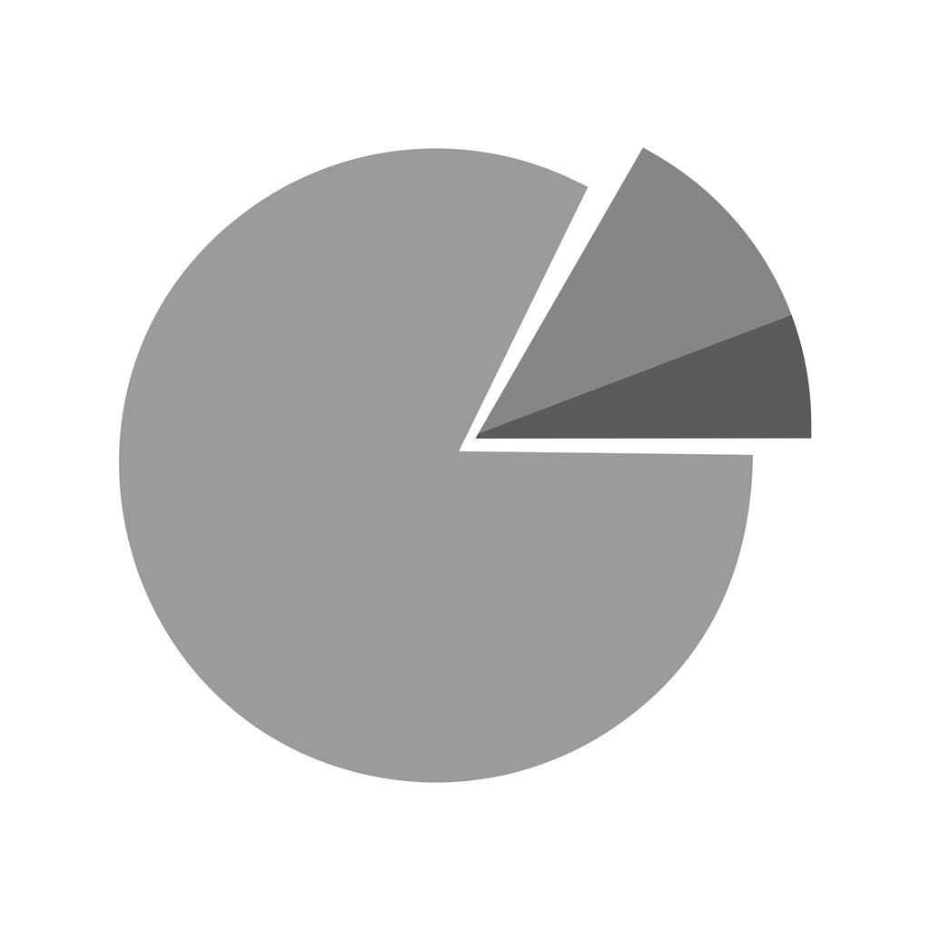 Pie Chart Greyscale Icon