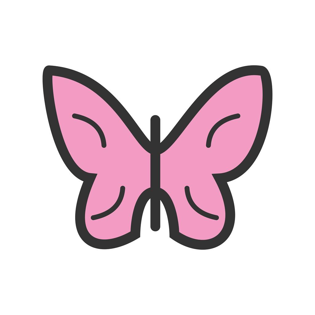 Butterfly Line Filled Icon