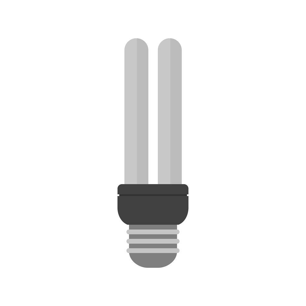 Energy Saver bulb Greyscale Icon - IconBunny