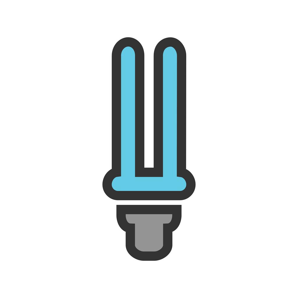 Energy Saver bulb Line Filled Icon - IconBunny