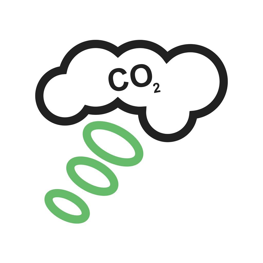 CCarbonDioxide Line Green Black Icon