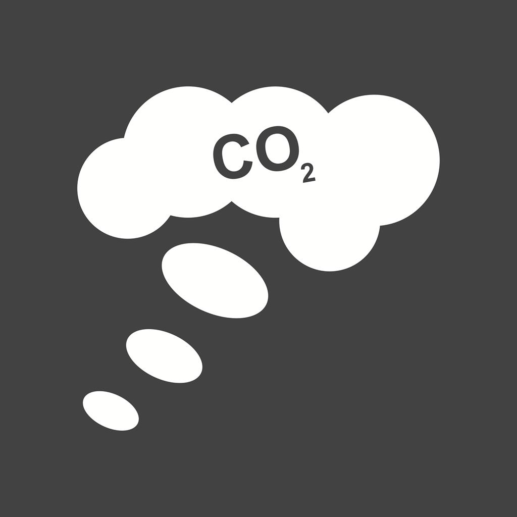 CCarbonDioxide Glyph Inverted Icon