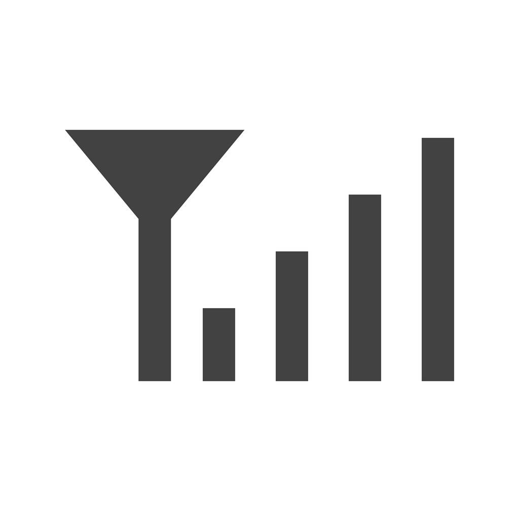 Mobile Signal Strength Glyph Icon - IconBunny