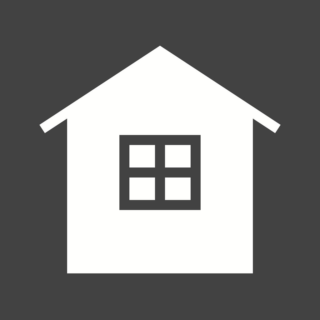 House Glyph Inverted Icon