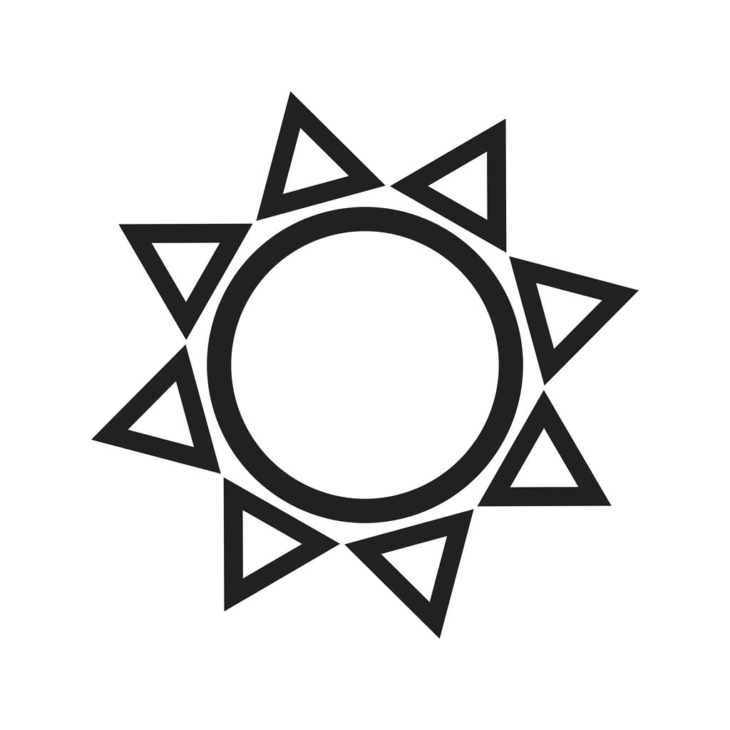 Sun I Line Icon