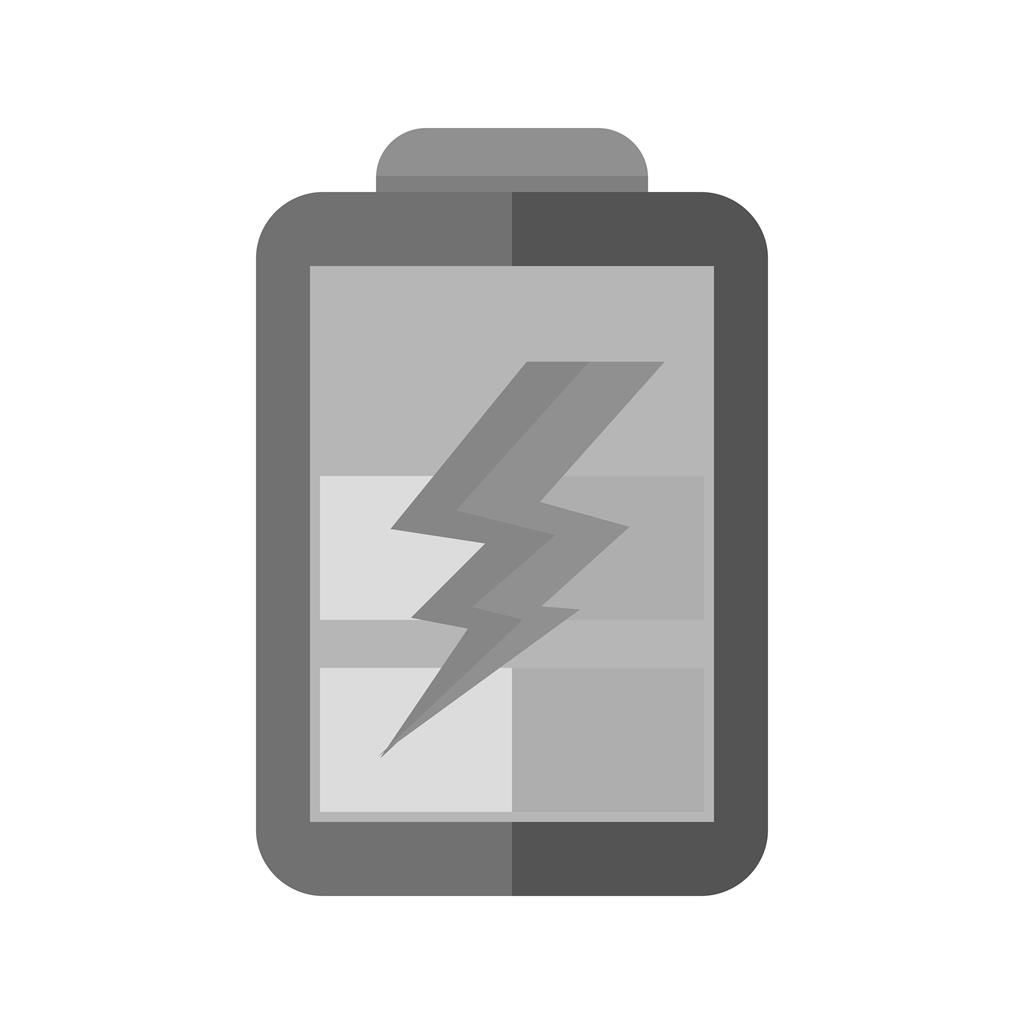 Charging Battery Greyscale Icon