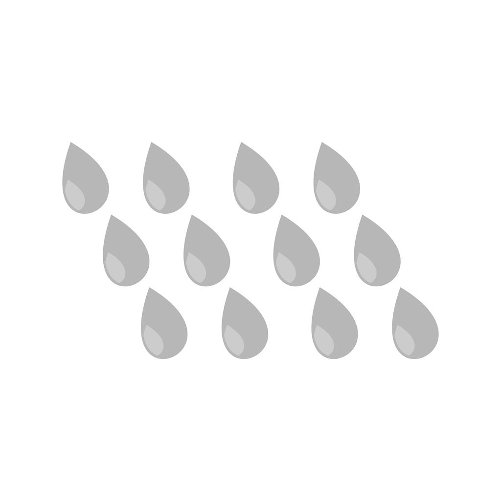 Rain Greyscale Icon