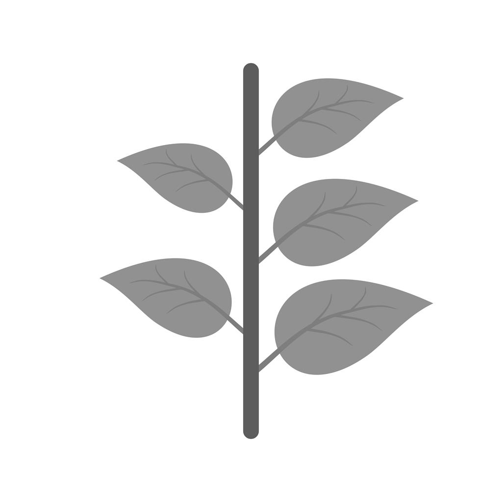 Plant III Greyscale Icon