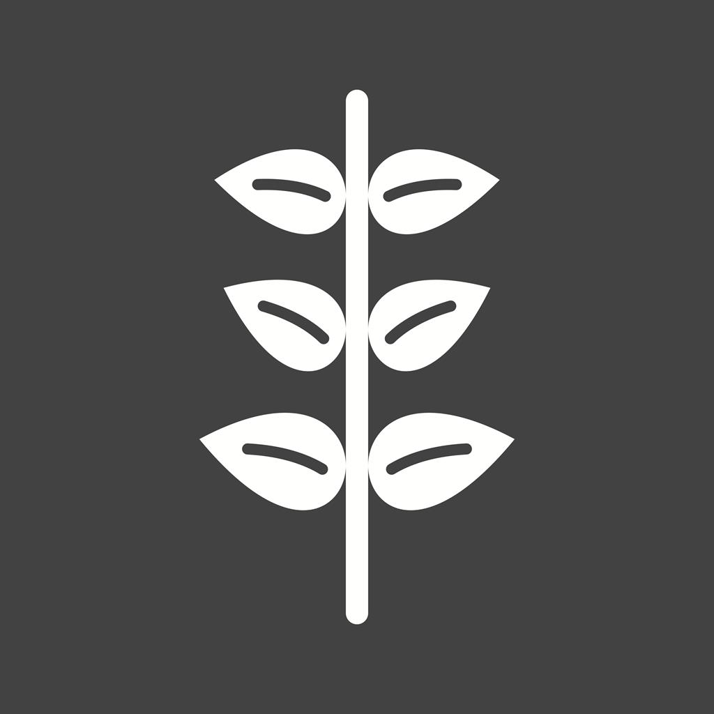 Plant III Glyph Inverted Icon