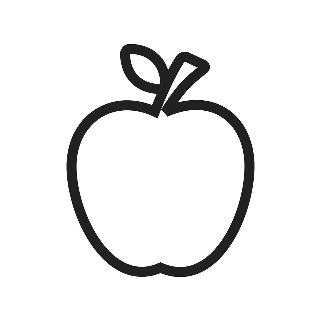 Apple Line Icon