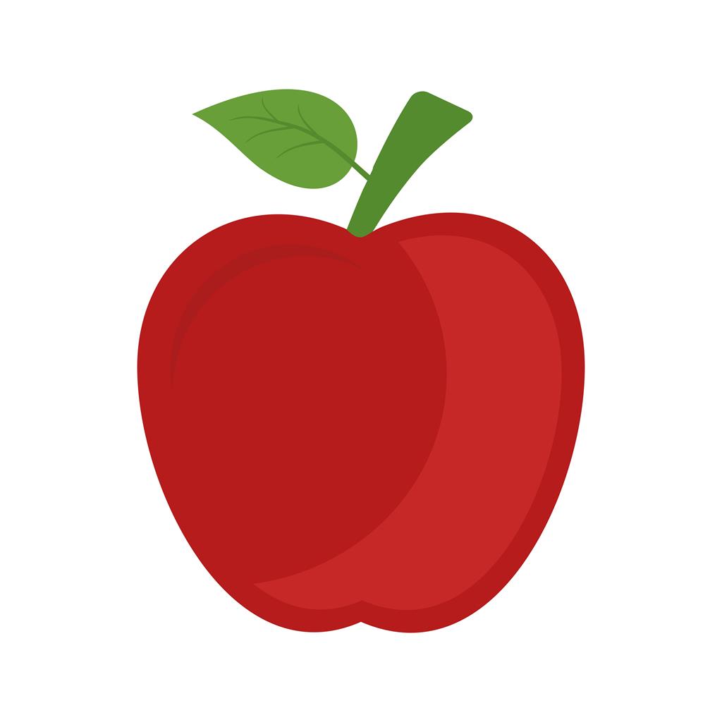 Apple Flat Multicolor Icon