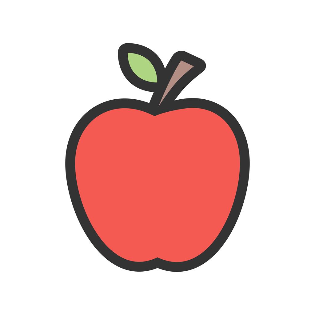 Apple Line Filled Icon