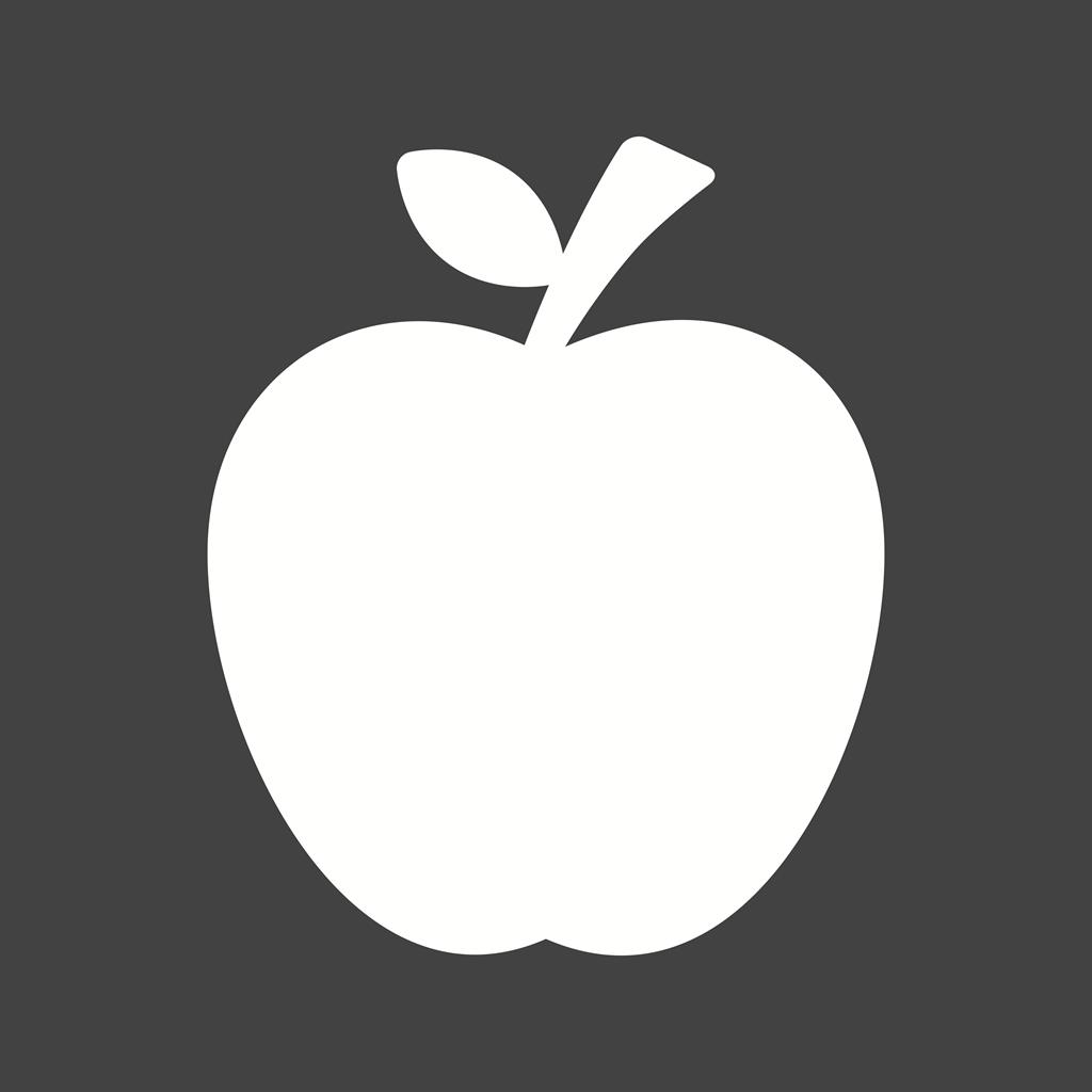 Apple Glyph Inverted Icon