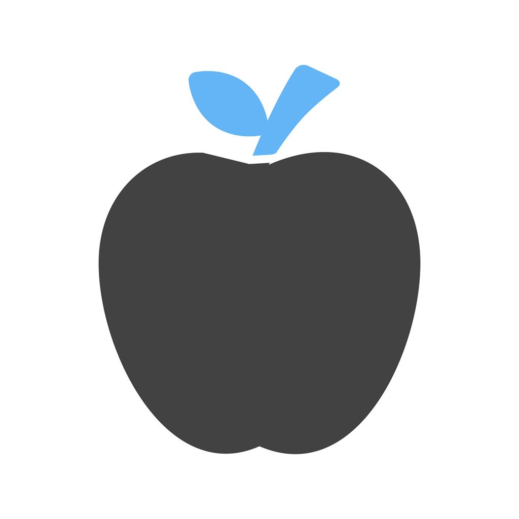 Apple Blue Black Icon