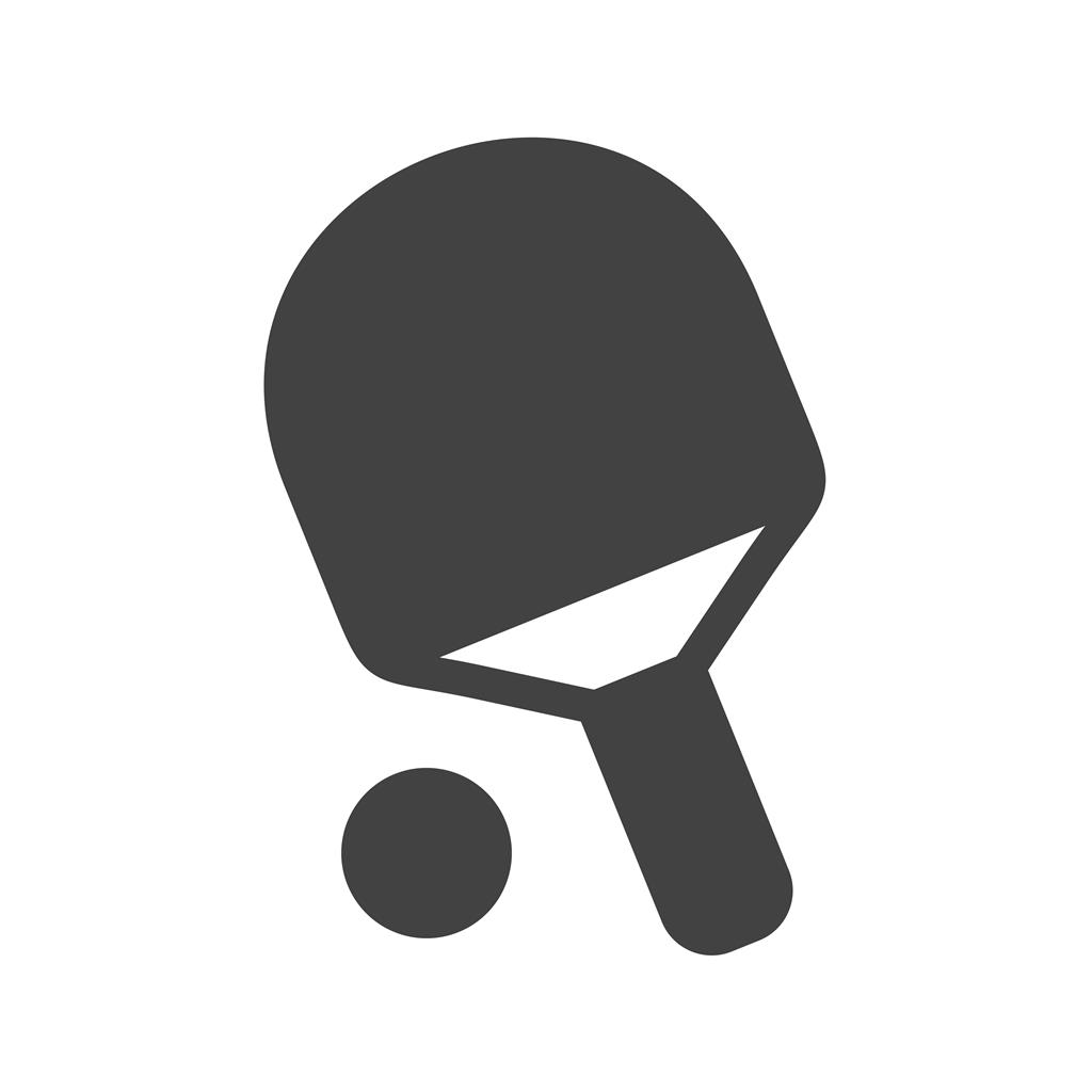 Table Tennis Glyph Icon - IconBunny