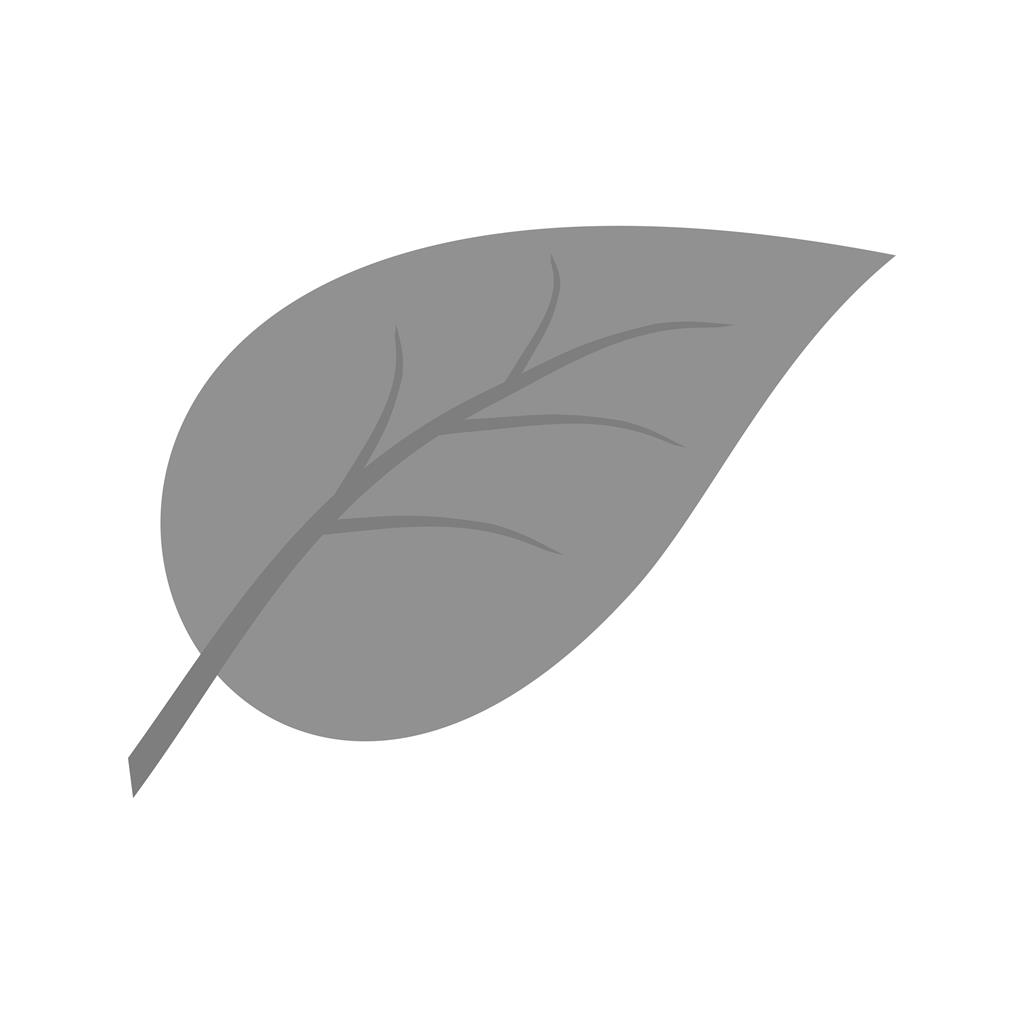 Leaf Greyscale Icon