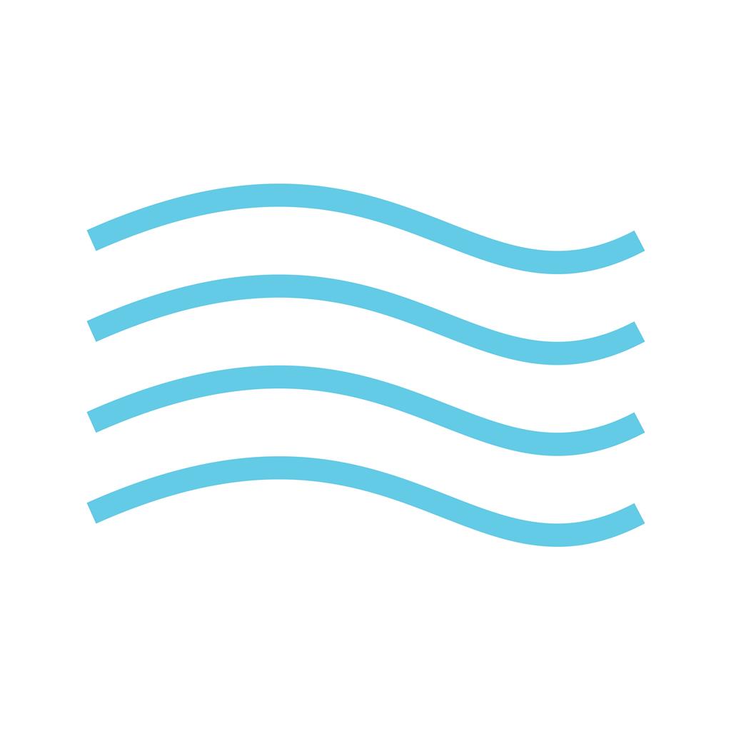 Water Line Filled Icon