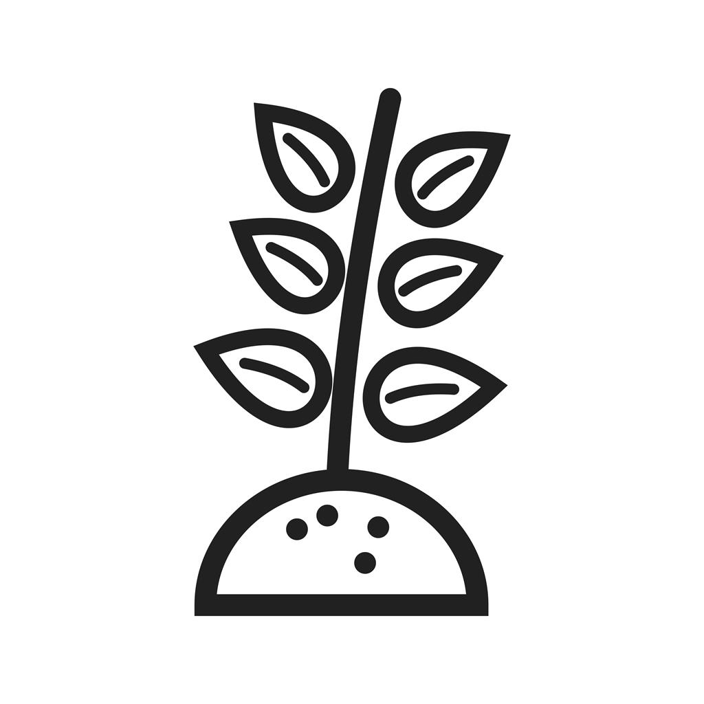 Plant IV Line Icon
