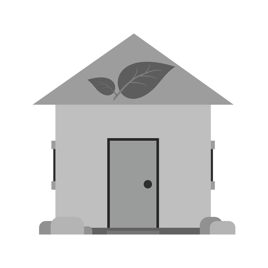 Eco friendly House Greyscale Icon
