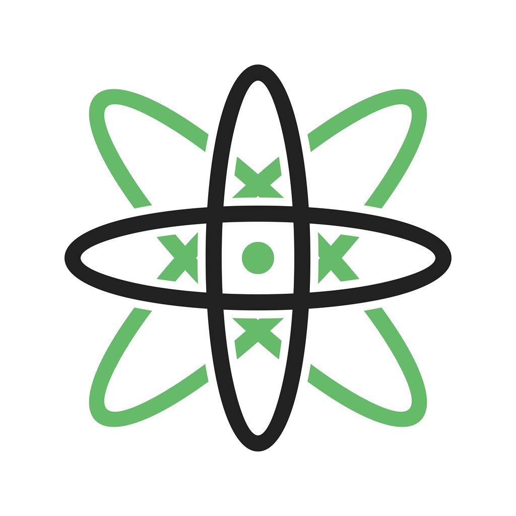 Science Line Green Black Icon