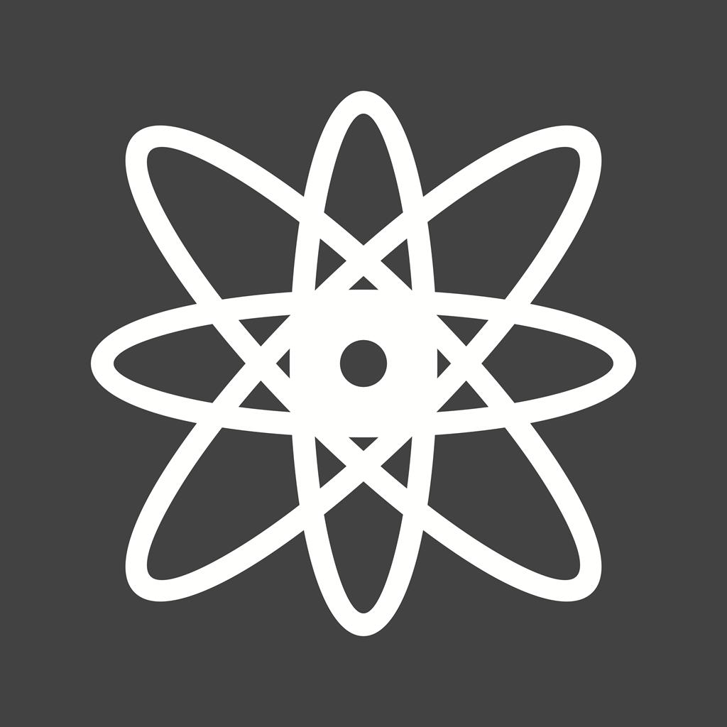 Science Glyph Inverted Icon