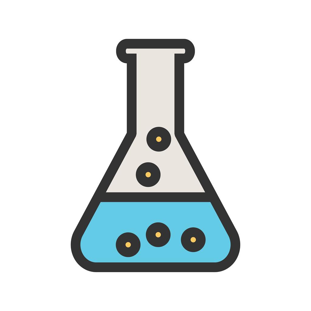 Chemical Flask Line Filled Icon