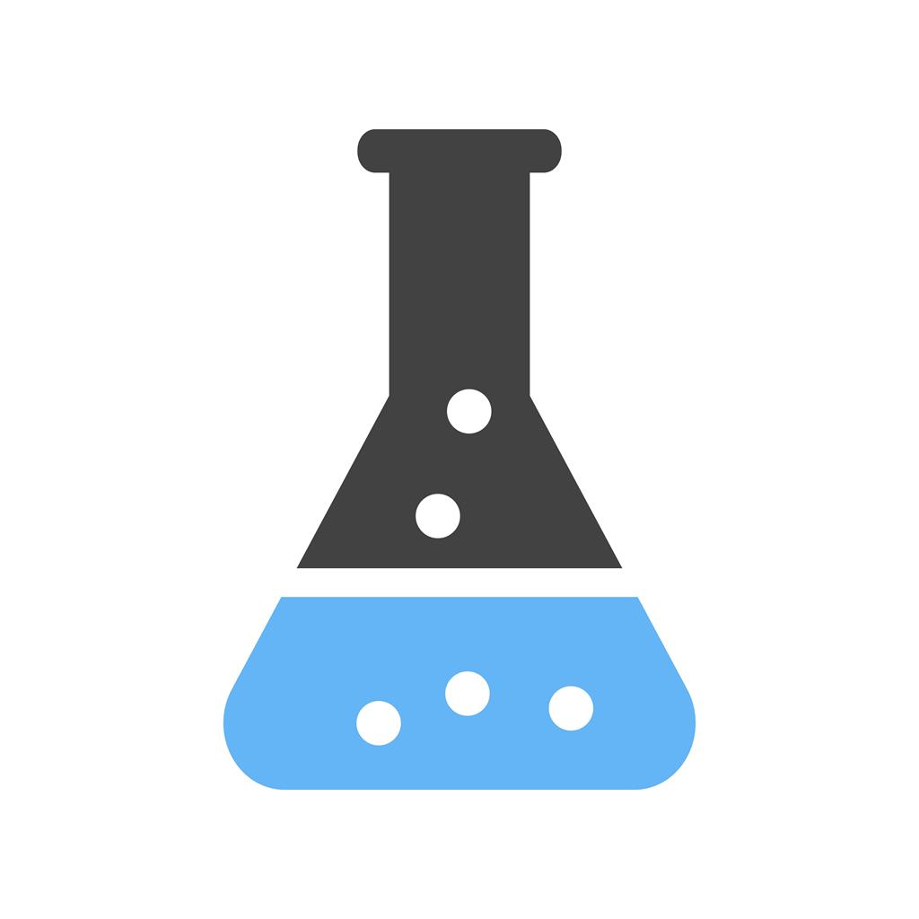 Chemical Flask Blue Black Icon
