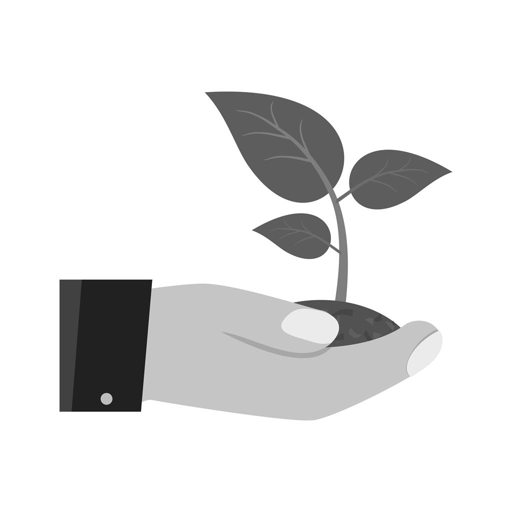 Eco friendly Greyscale Icon