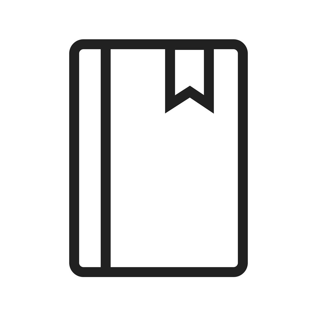 Bookmark Service Line Icon