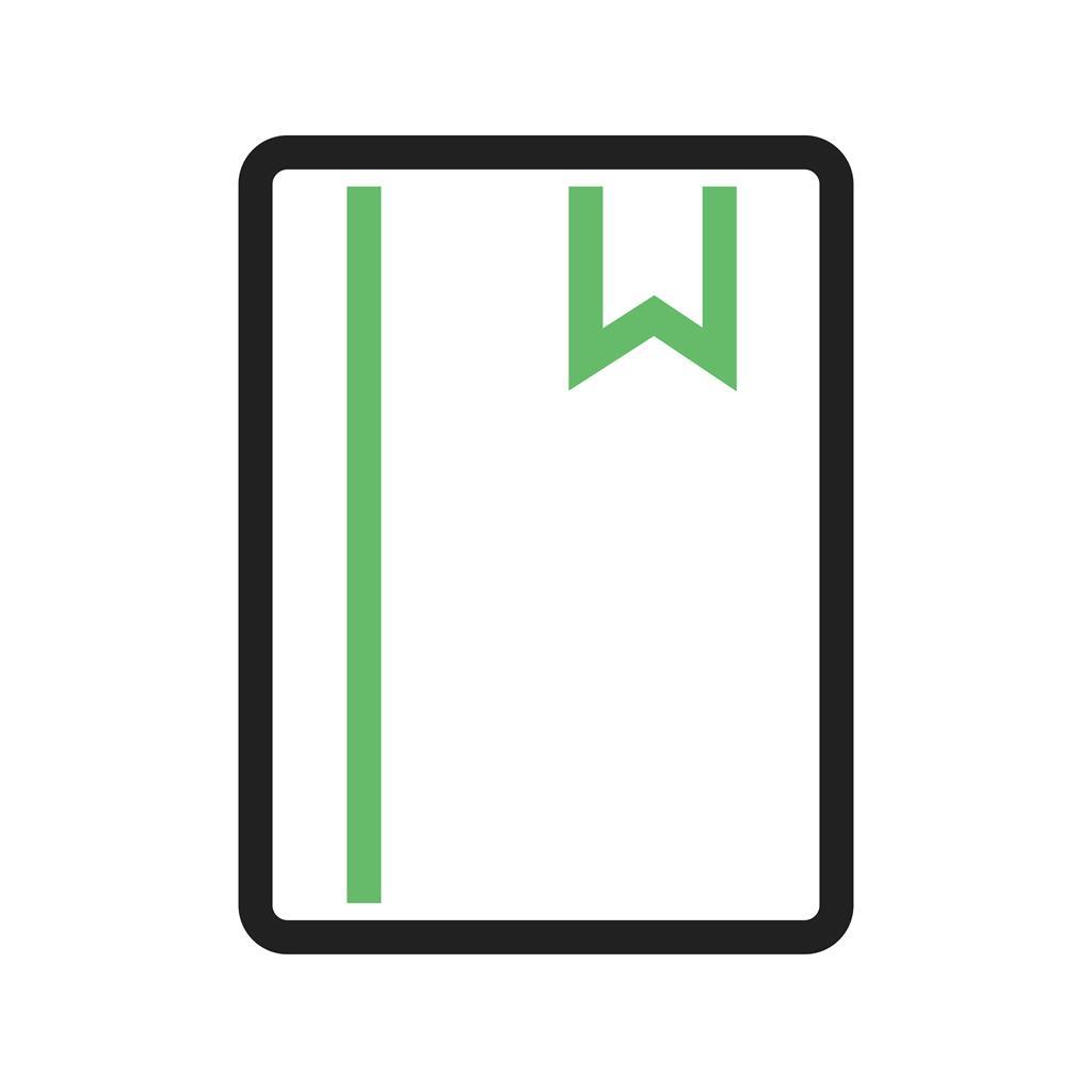 Bookmark Service Line Green Black Icon
