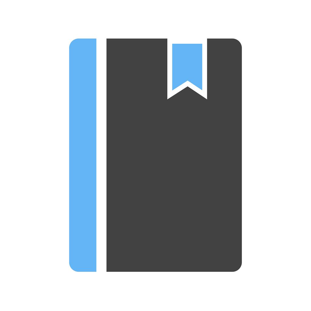 Bookmark Service Blue Black Icon