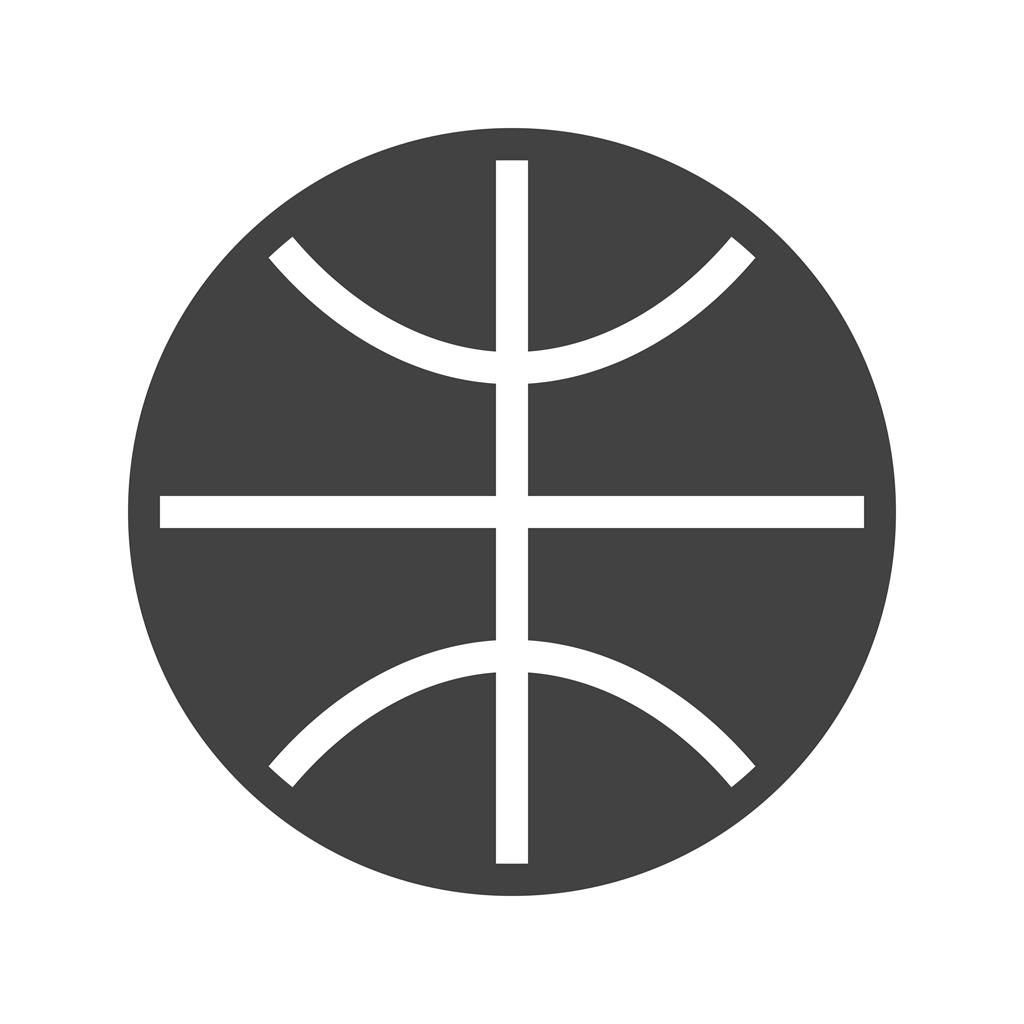 Basketball Glyph Icon - IconBunny