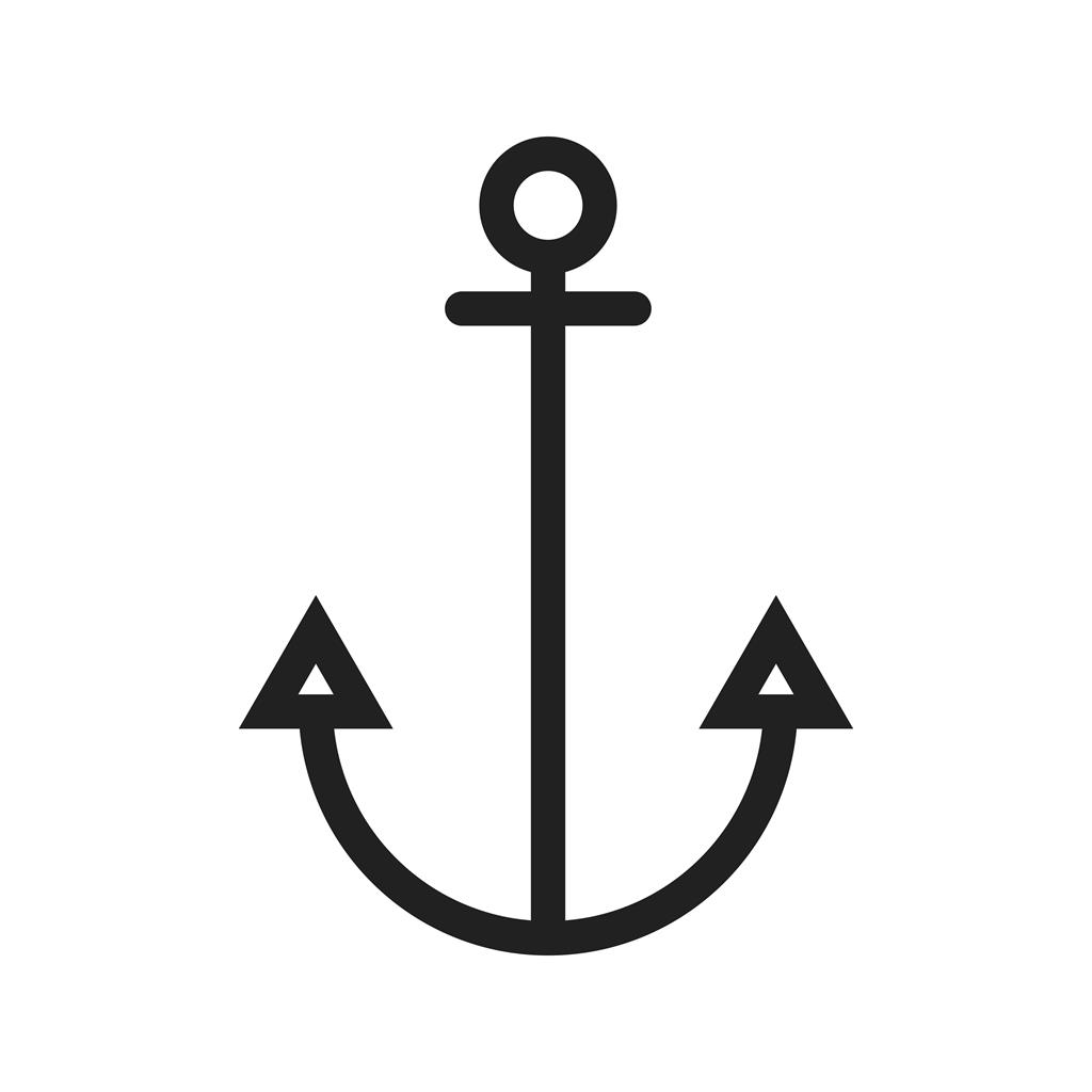 Anchor Line Icon