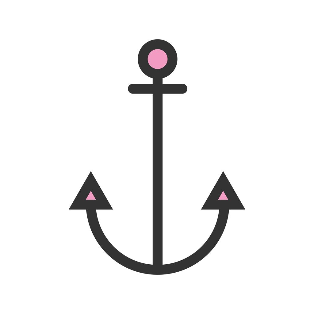 Anchor Line Filled Icon